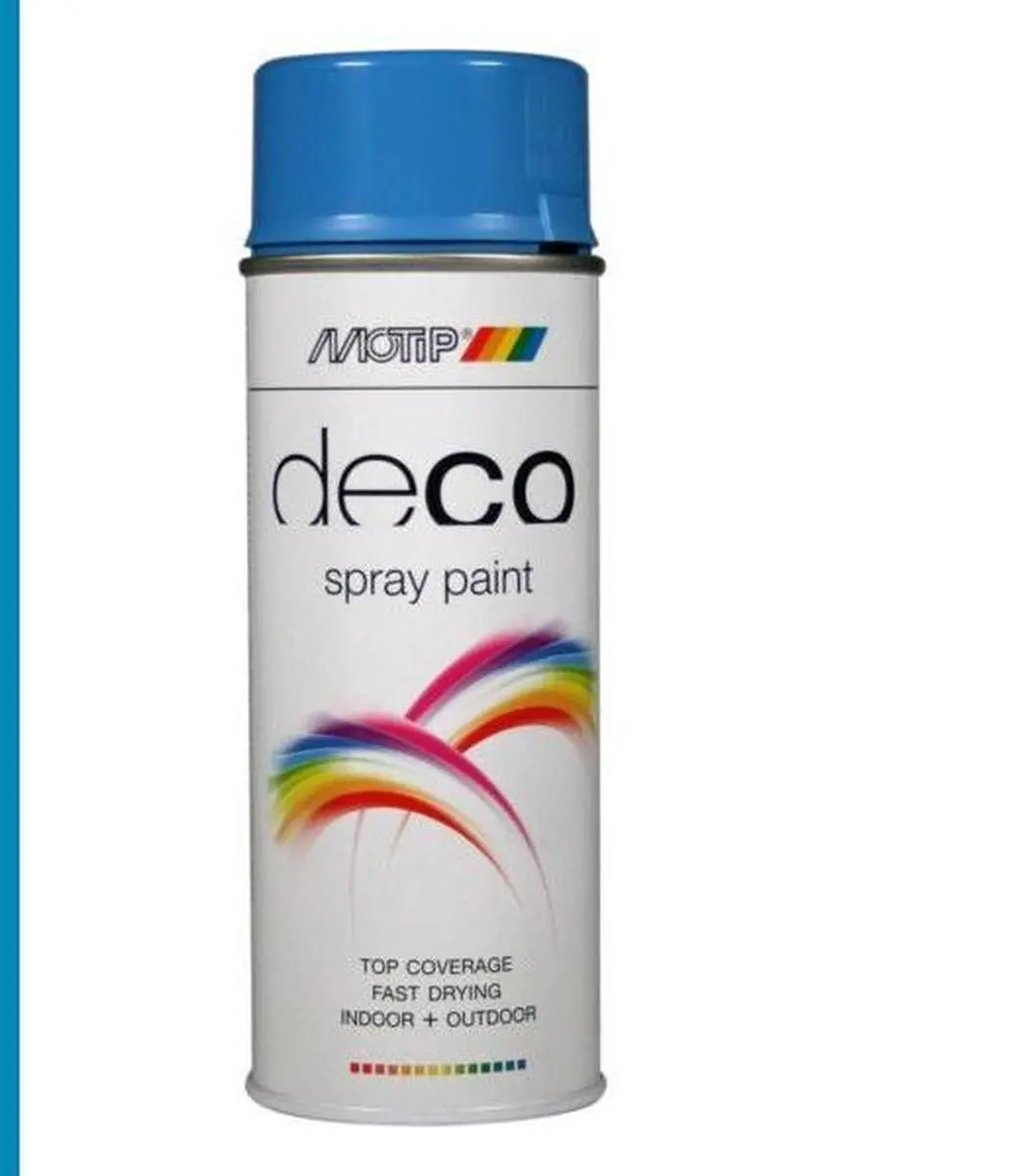 Motip Deco Alkyd Hoogglanslak RAL 5012 Lichtblauw 400ml