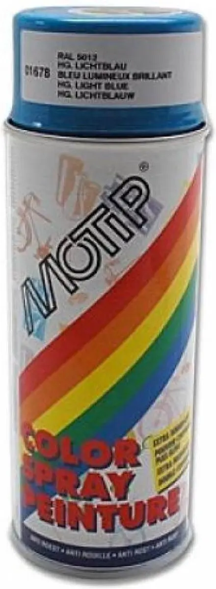 Motip Deco Alkyd Hoogglanslak RAL 5012 Lichtblauw 400ml