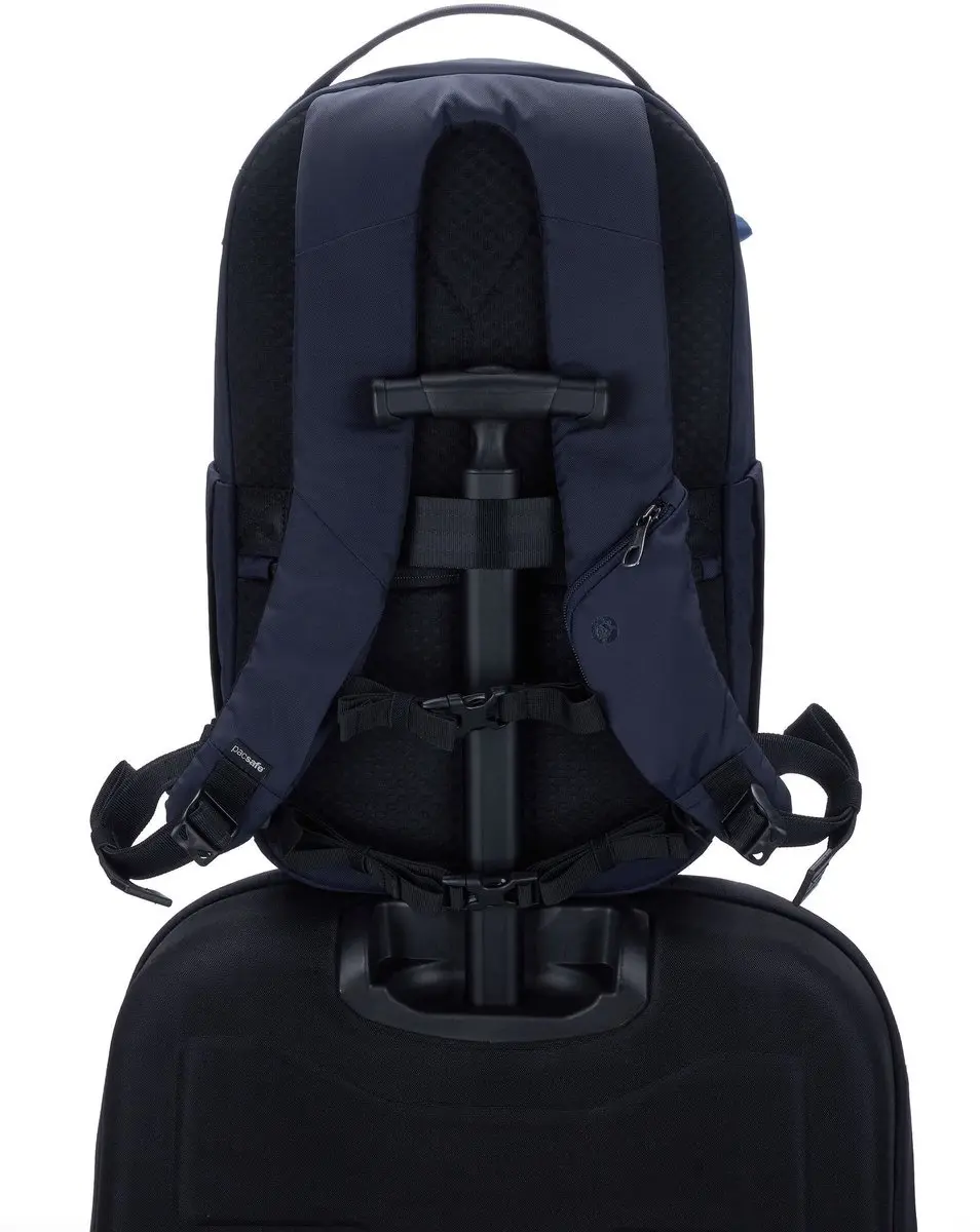 Pacsafe V 25 Tour Backpack 26L - RFID-blokkerend - Blauw - afbeelding 6 van 6