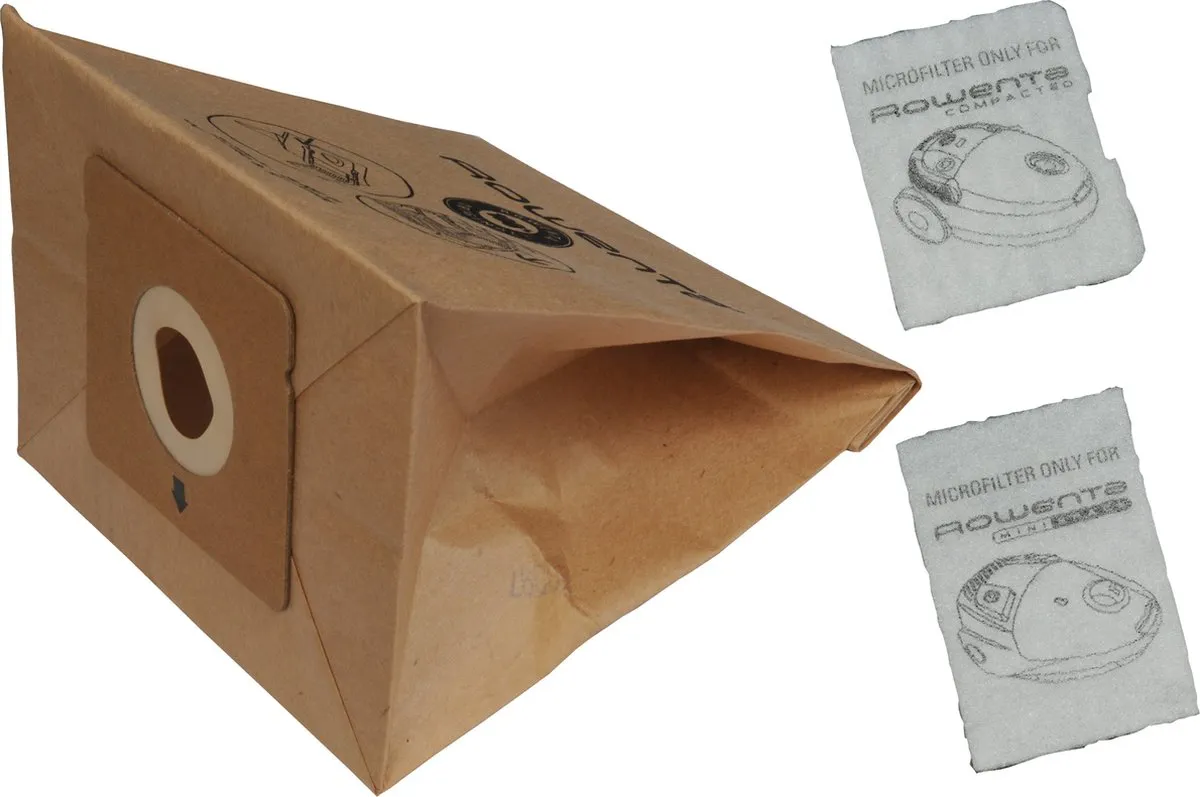 Rowenta ZR0039 Stofzuigerzakken - 8 Stuks (6+2) - o.a. Compacteo/Ergo