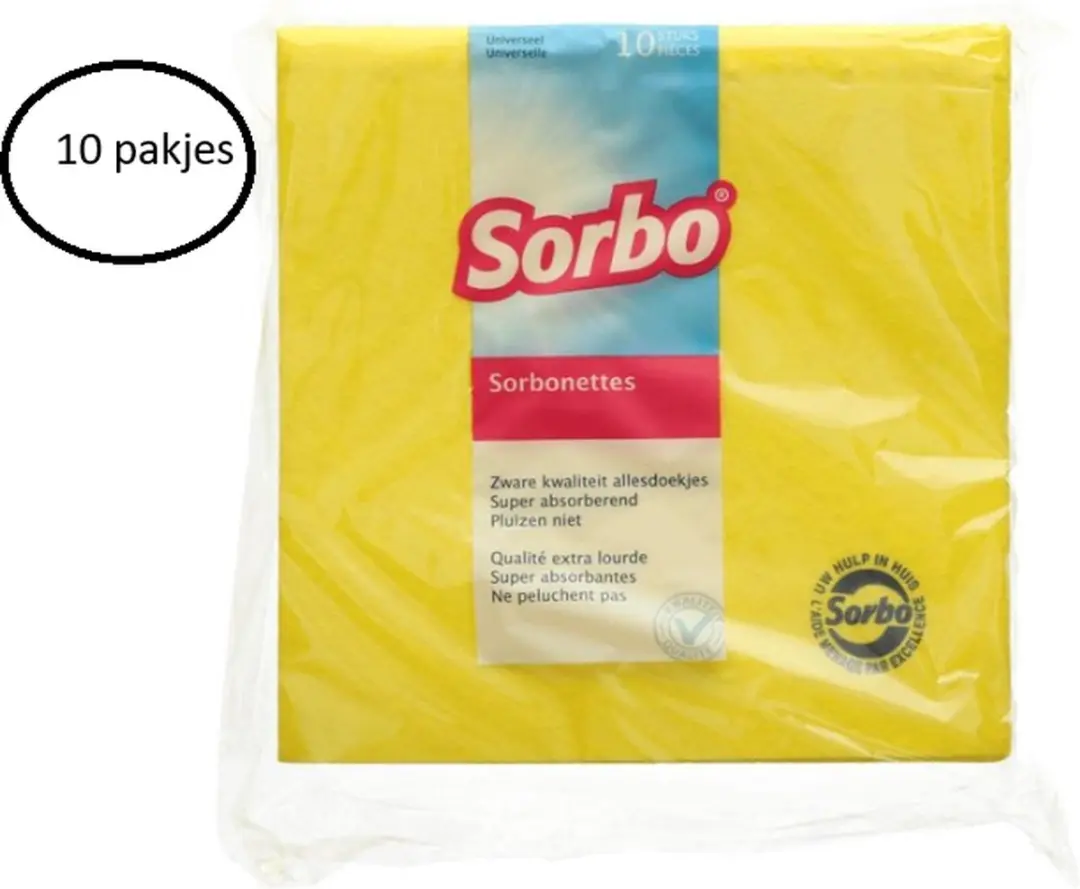 Sorbo Sorbonettes Schoonmaakdoekjes 100 Stuks