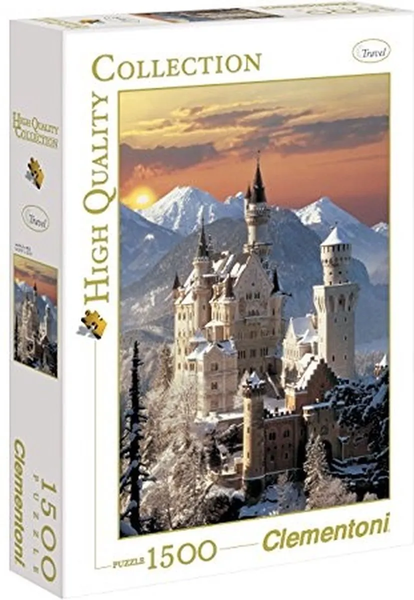 Clementoni Neuschwanstein Puzzel 1500 Stuks - High Quality Collection - afbeelding 6 van 6