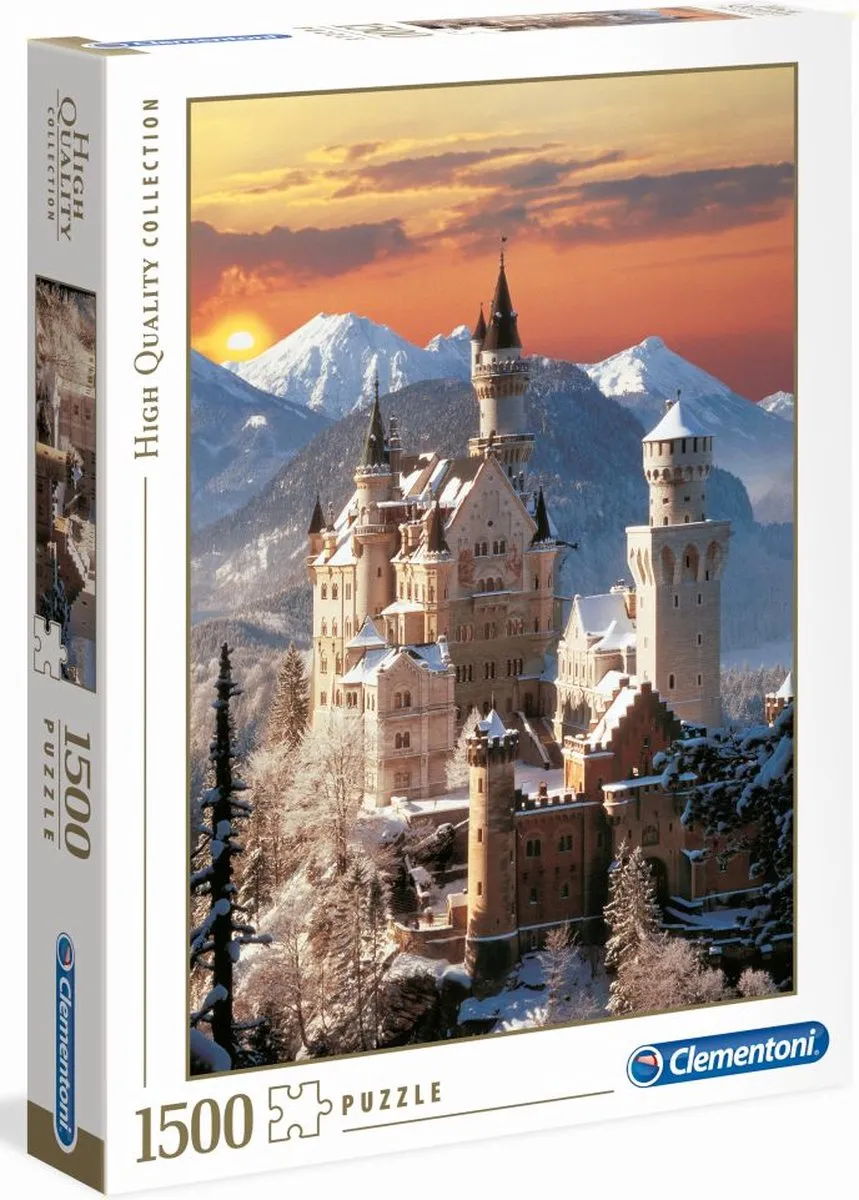 Clementoni Neuschwanstein Puzzel 1500 Stuks - High Quality Collection - afbeelding 2 van 6