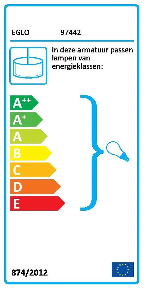Eglo Savignano Hanglamp Ø53cm - Zwart