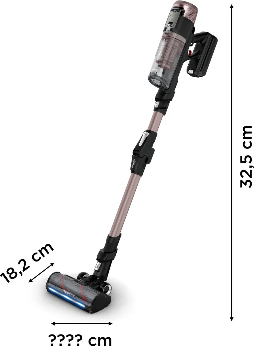 Rowenta X-Force Flex RH9CD9E0 Steelstofzuiger - Draadloos - 150 Airwatt - Brons