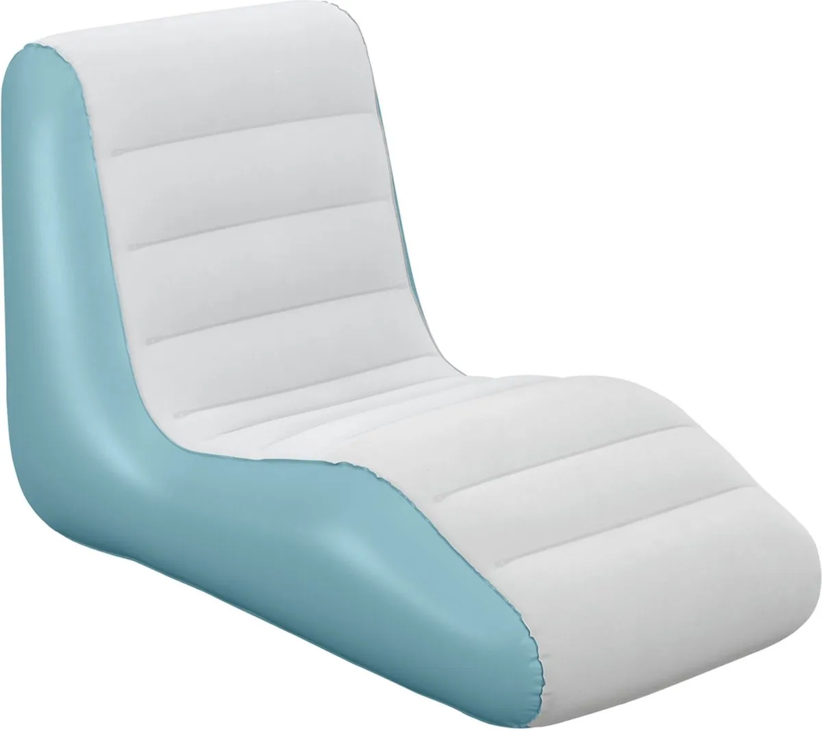 Bestway Leisure Luxe Luchtbed 1 Persoon 133x79cm - Blauw/Wit