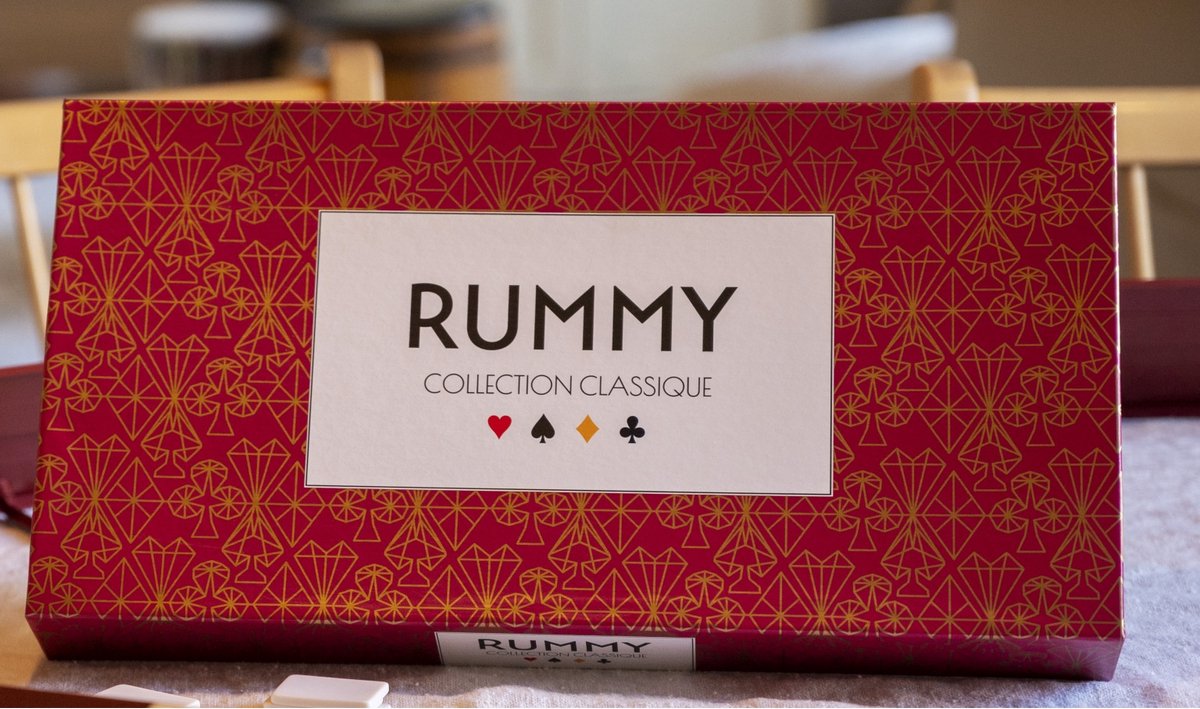 Tactic Rummy Deluxe - Bordspel - Classic Collection - Klassiek Tegelspel - 2-4 spelers - 30+ Minuten - Deluxe Uitvoering