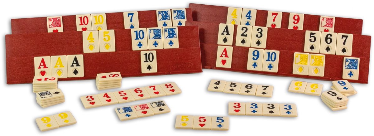 Tactic Rummy Deluxe - Bordspel - Classic Collection - Klassiek Tegelspel - 2-4 spelers - 30+ Minuten - Deluxe Uitvoering