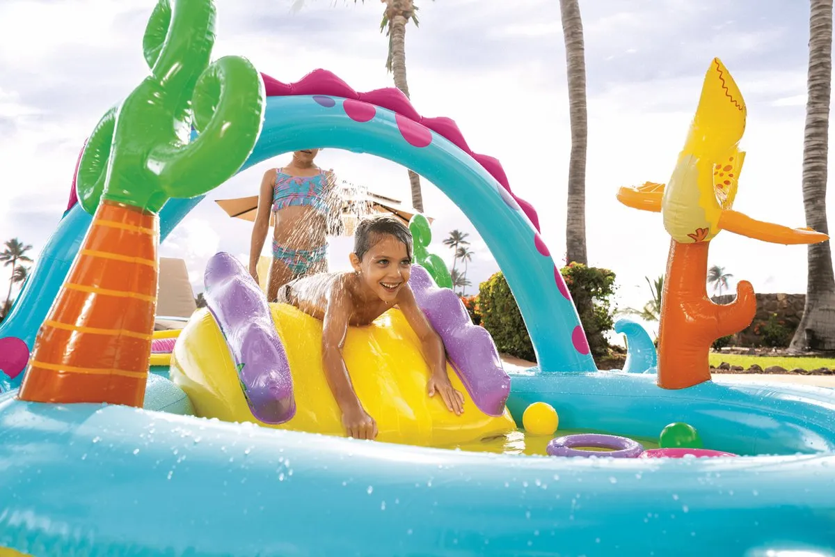 Intex Dinoland Opblaaszwembad 302x229x112cm - Multicolor