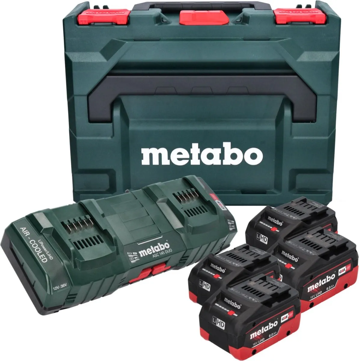Metabo 685135000 Accu Starterset - 4x 8.0Ah + 2x Lader - Metaloc