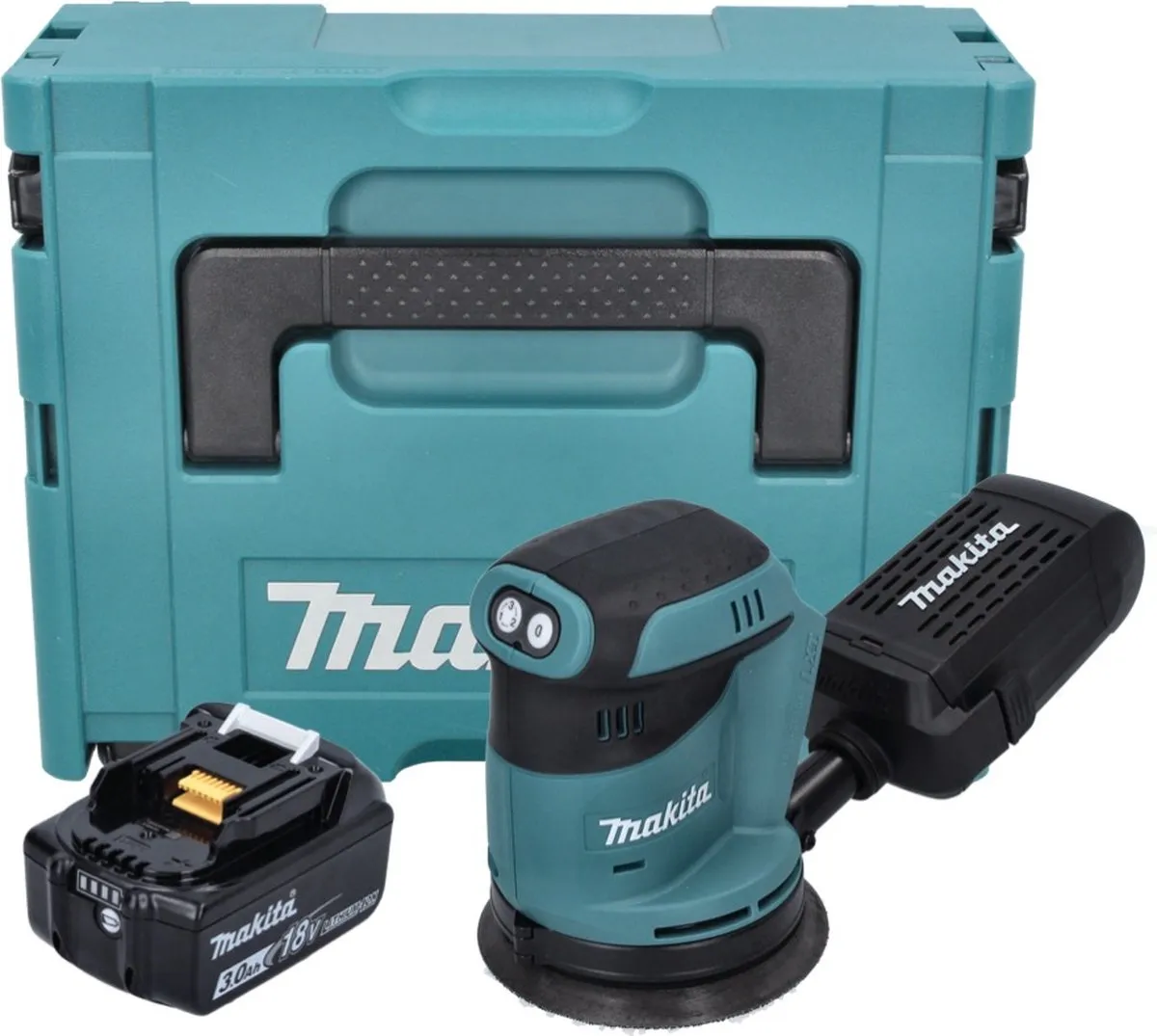 Makita DBO 180 F1J Excentrische Schuurmachine 125mm - 18V - 3,0Ah - afbeelding 5 van 5