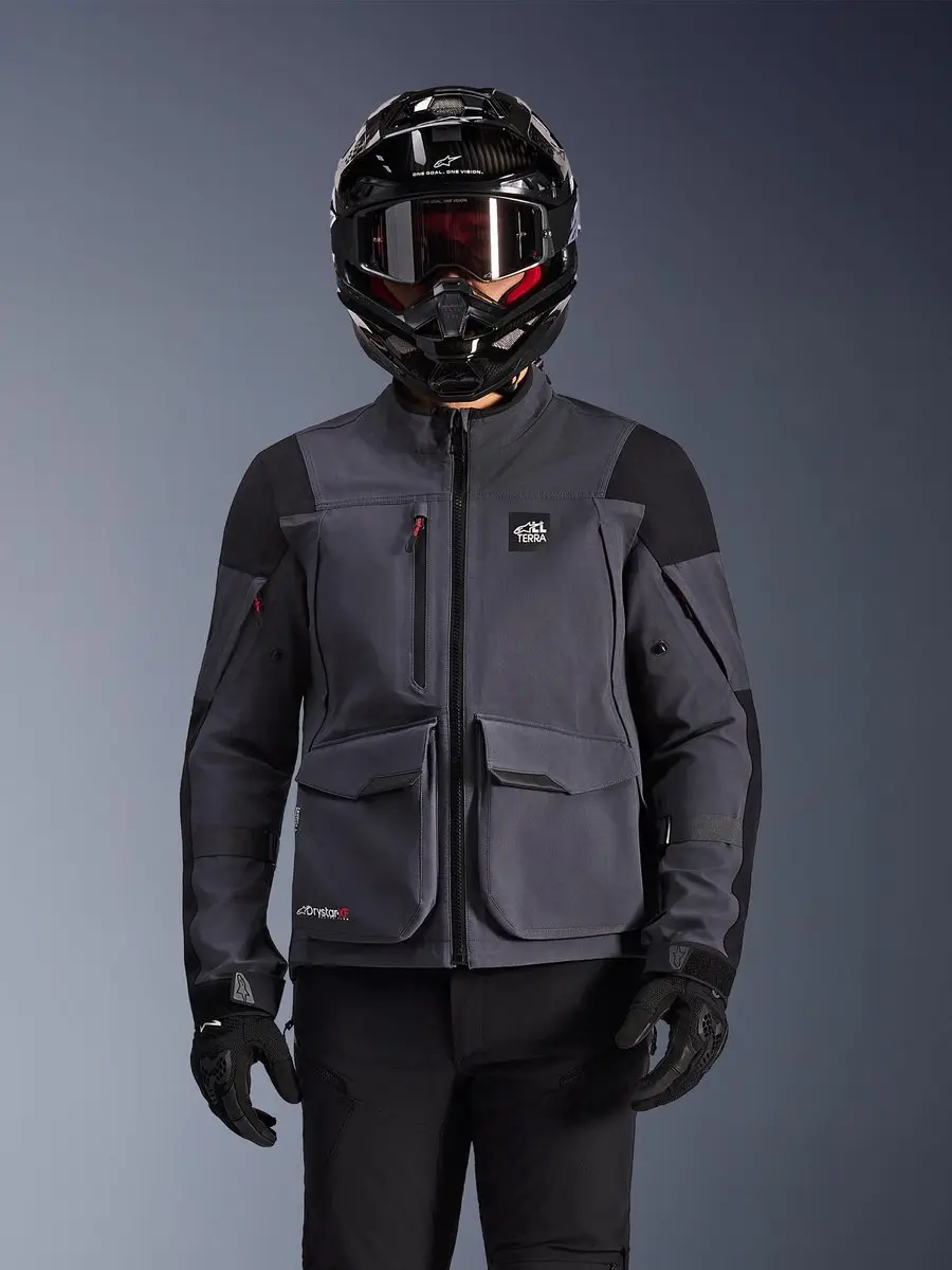 Alpinestars Maxdura Drystar XF Motorjas - Donkergrijs/Zwart