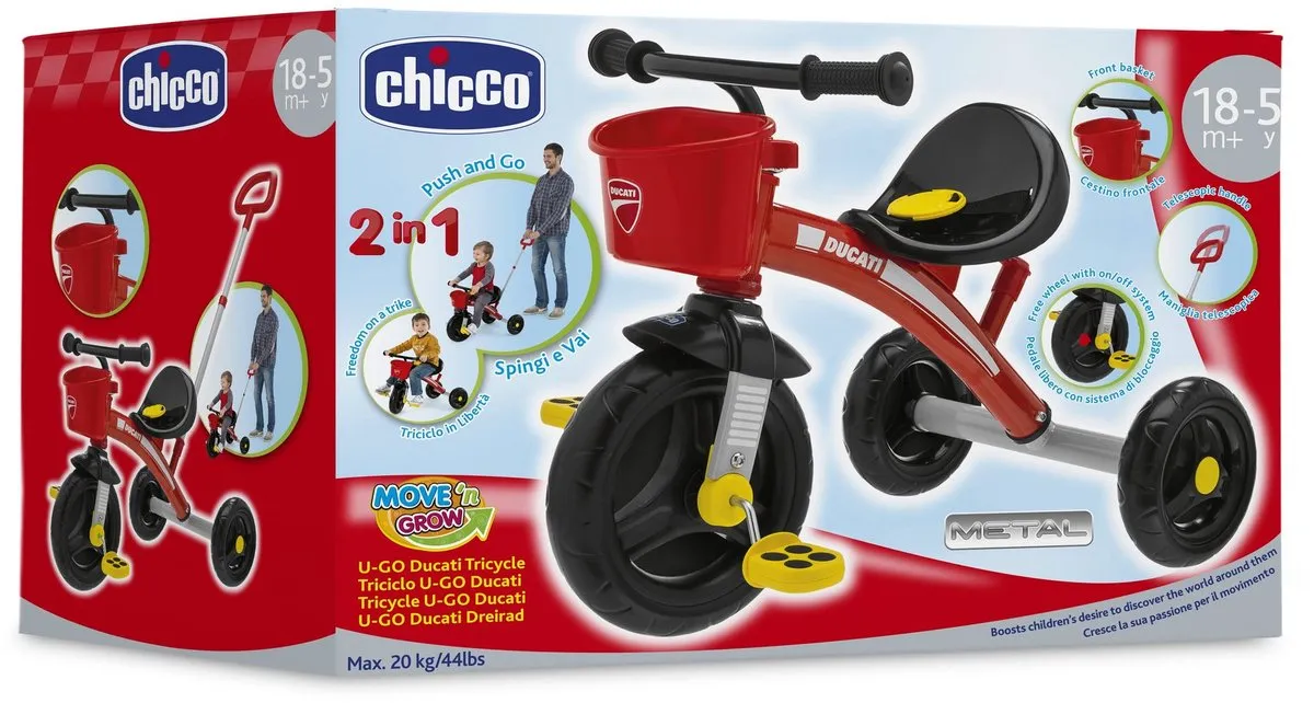 Chicco Ducati U/Go Driewieler - Rood - afbeelding 2 van 6