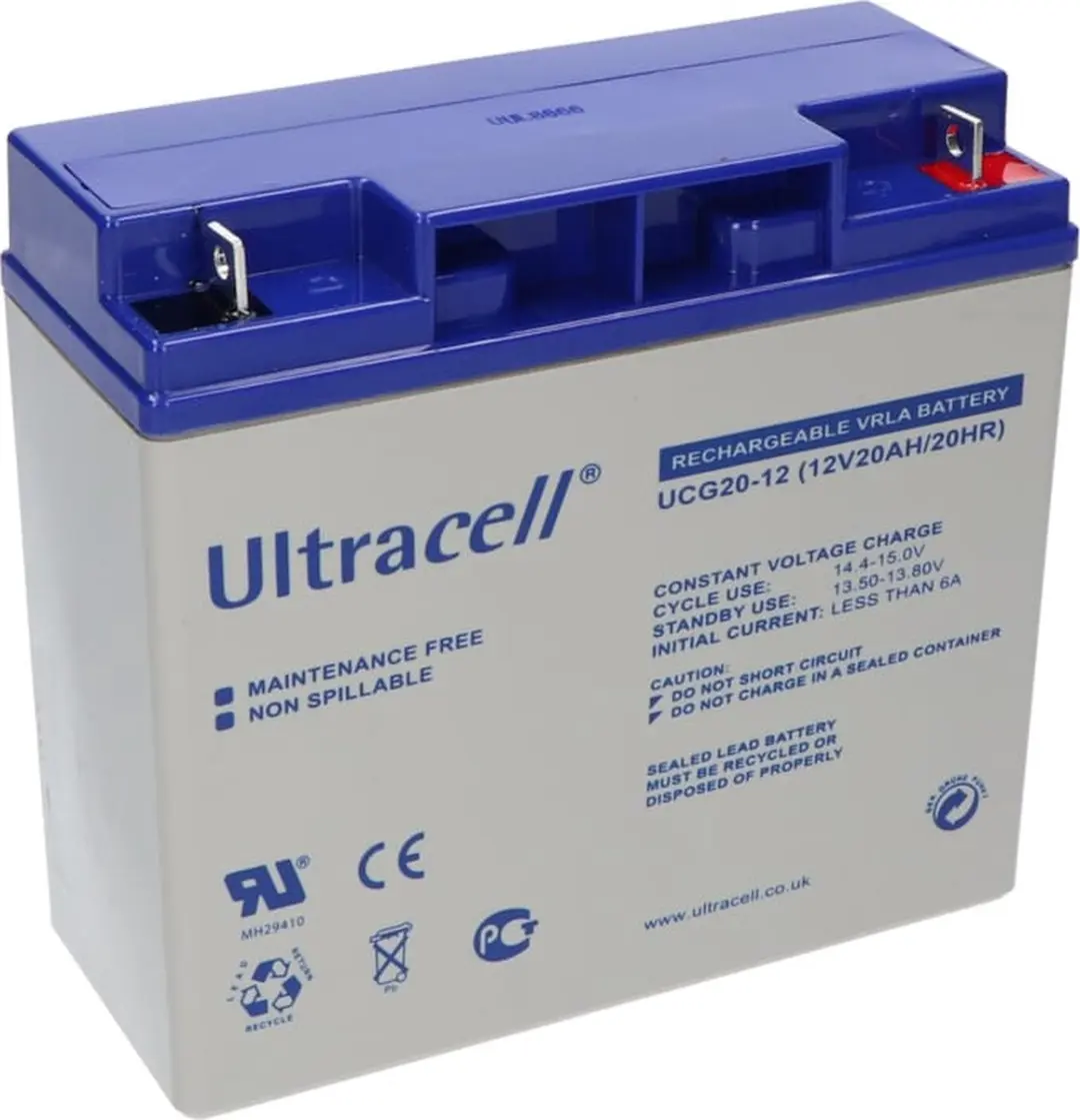 Ultracell UCG20-12 Loodaccu 12V 20Ah Gel - Universeel