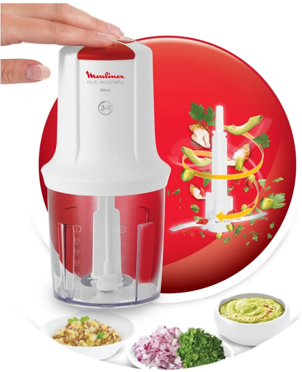 Moulinex Multi Moulinette AT710110 Hakmolen 500W - Wit