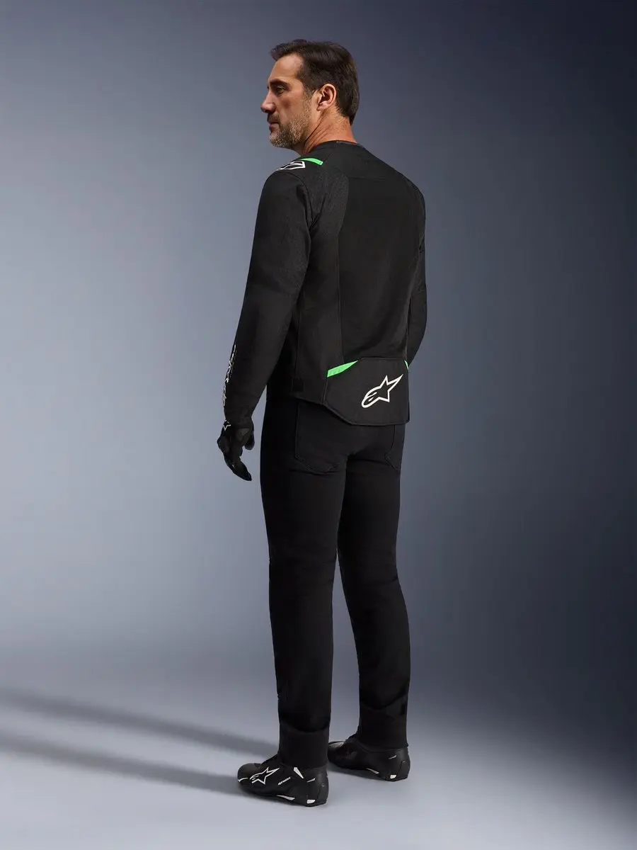 Alpinestars T-Sps Air V2 Motorfietsjas - Zwart/Neon - L