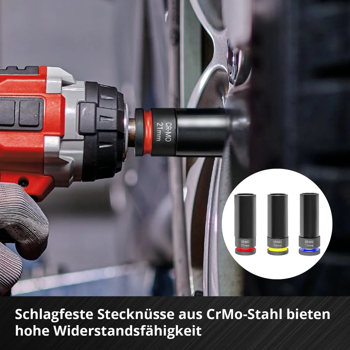 Einhell Impact 109273 Bit- en Steeksleutelset 1/2 - 6 Stuks