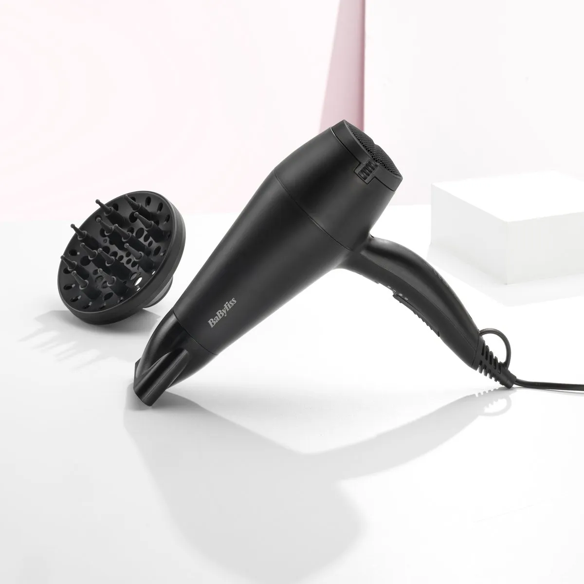 BaByliss Power Smooth 2200 Föhn D215DE - 2200W - Keramisch - Zwart