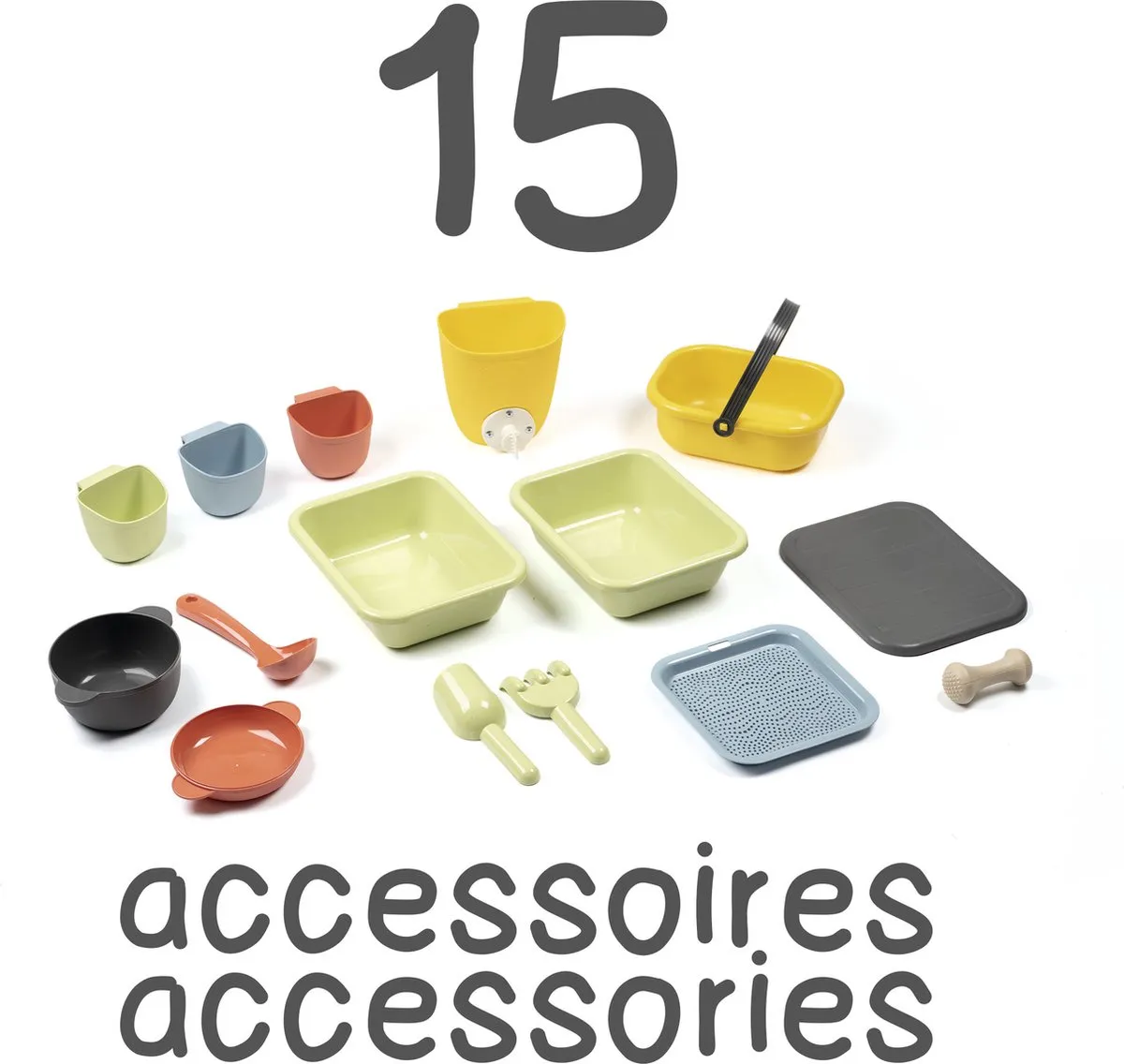 Smoby Life Modderkeuken - 3+ jaar - Groen/Geel/Beige