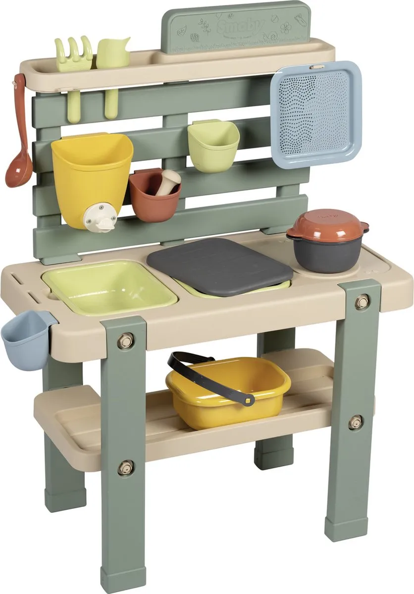 Smoby Life Modderkeuken - 3+ jaar - Groen/Geel/Beige