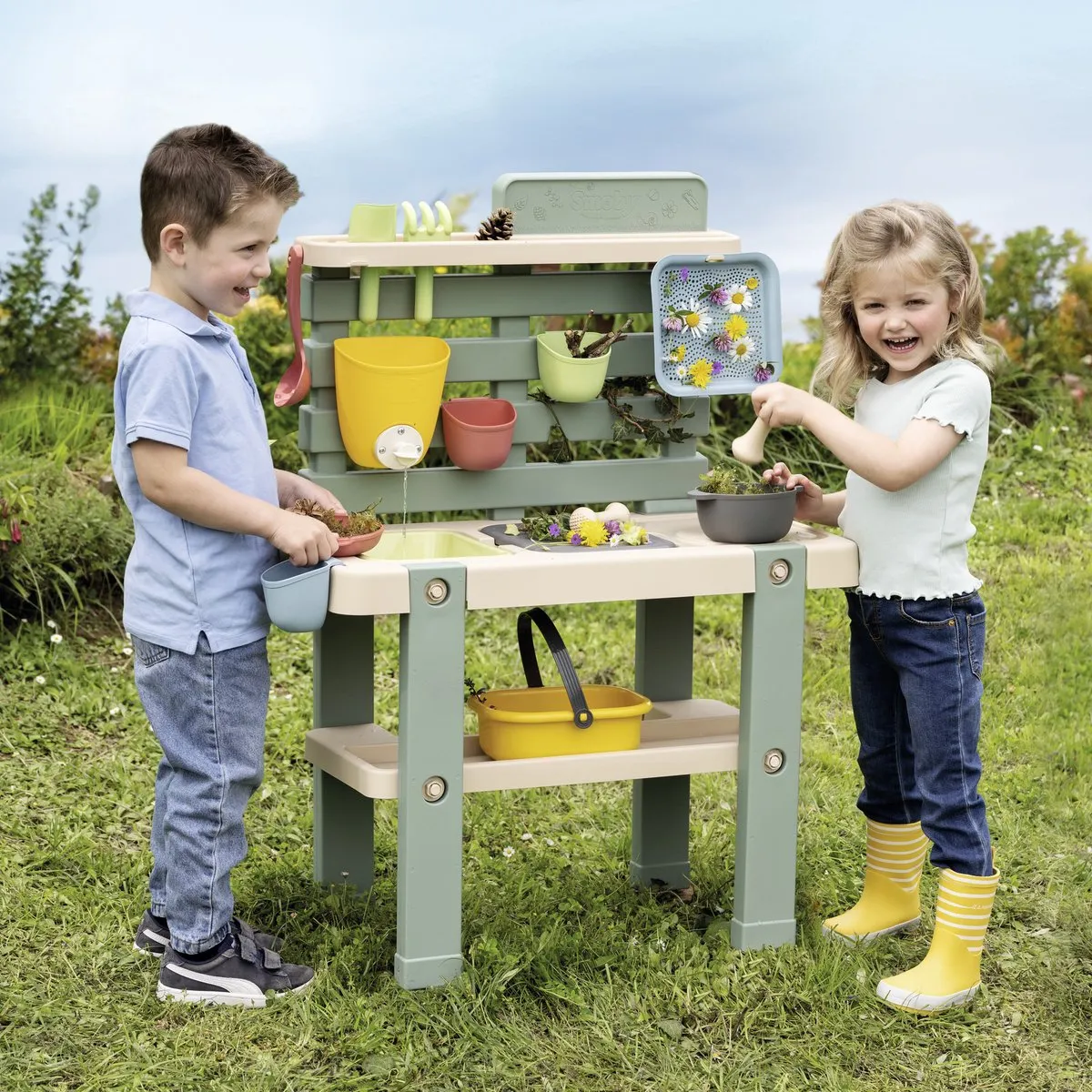 Smoby Life Modderkeuken - 3+ jaar - Groen/Geel/Beige - afbeelding 6 van 6