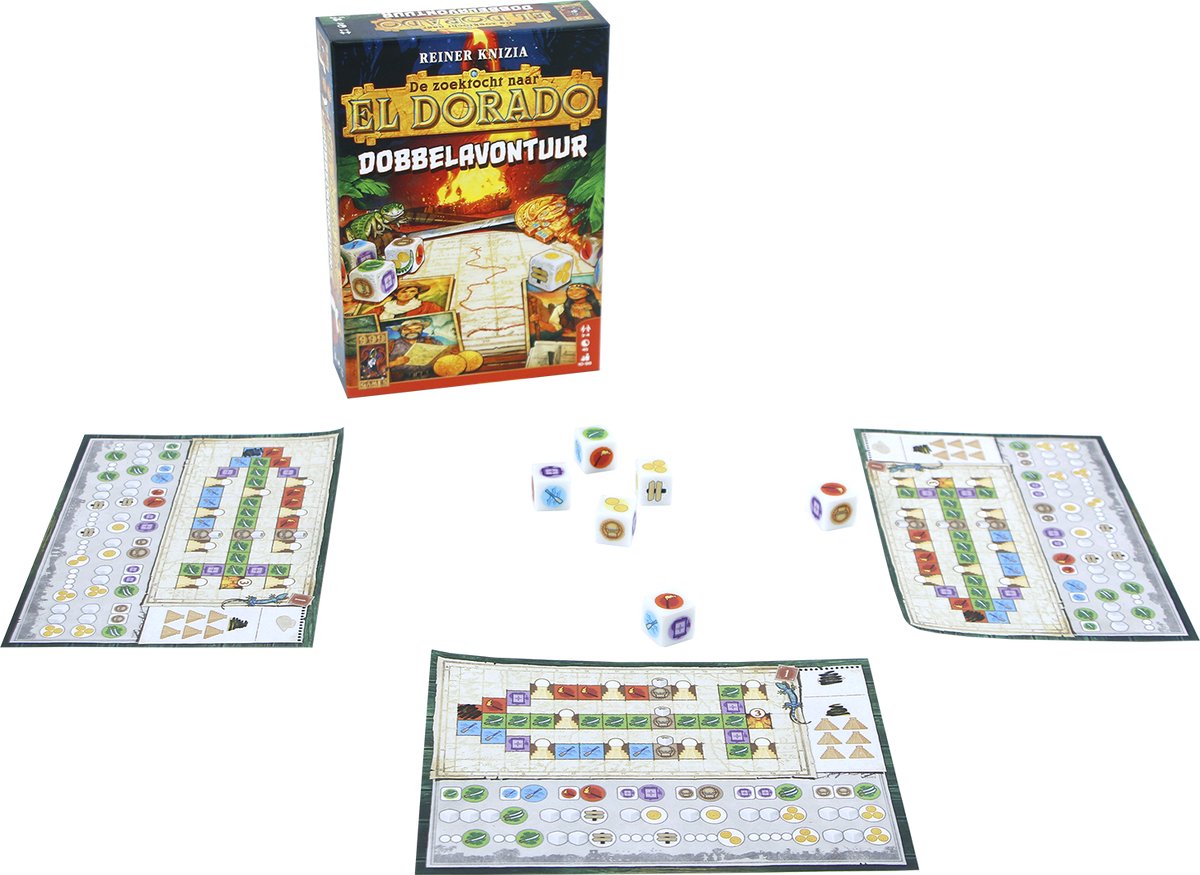 999 Games - De Zoektocht naar El Dorado: Dobbelavontuur - de dobbeleditie van het bekende bordspel!