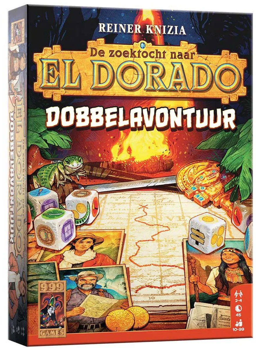 999 Games De Zoektocht naar El Dorado Dobbelavontuur - 2-4 Spelers