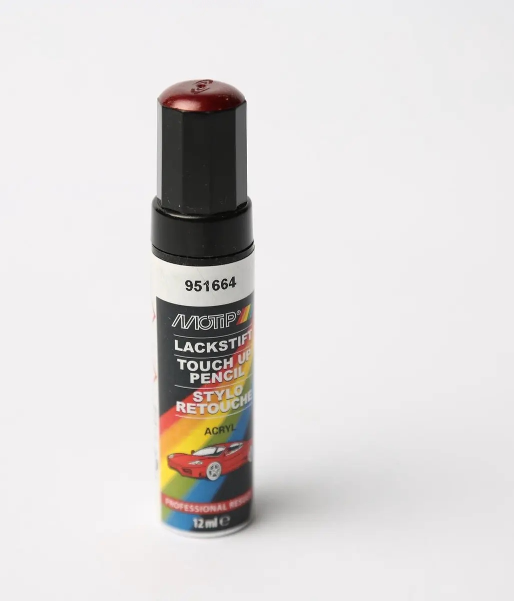 Motip 951664 Auto Lakstift Rood Metallic 12ml
