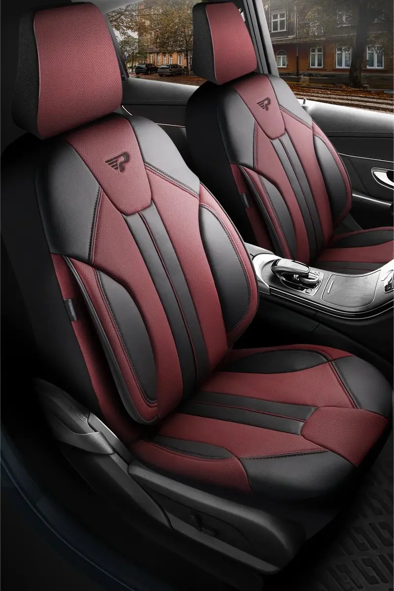 Panda Stoelhoezen Mitsubishi Eclipse Cross 2017-heden - 2 Voorstoelen - Bordeaux