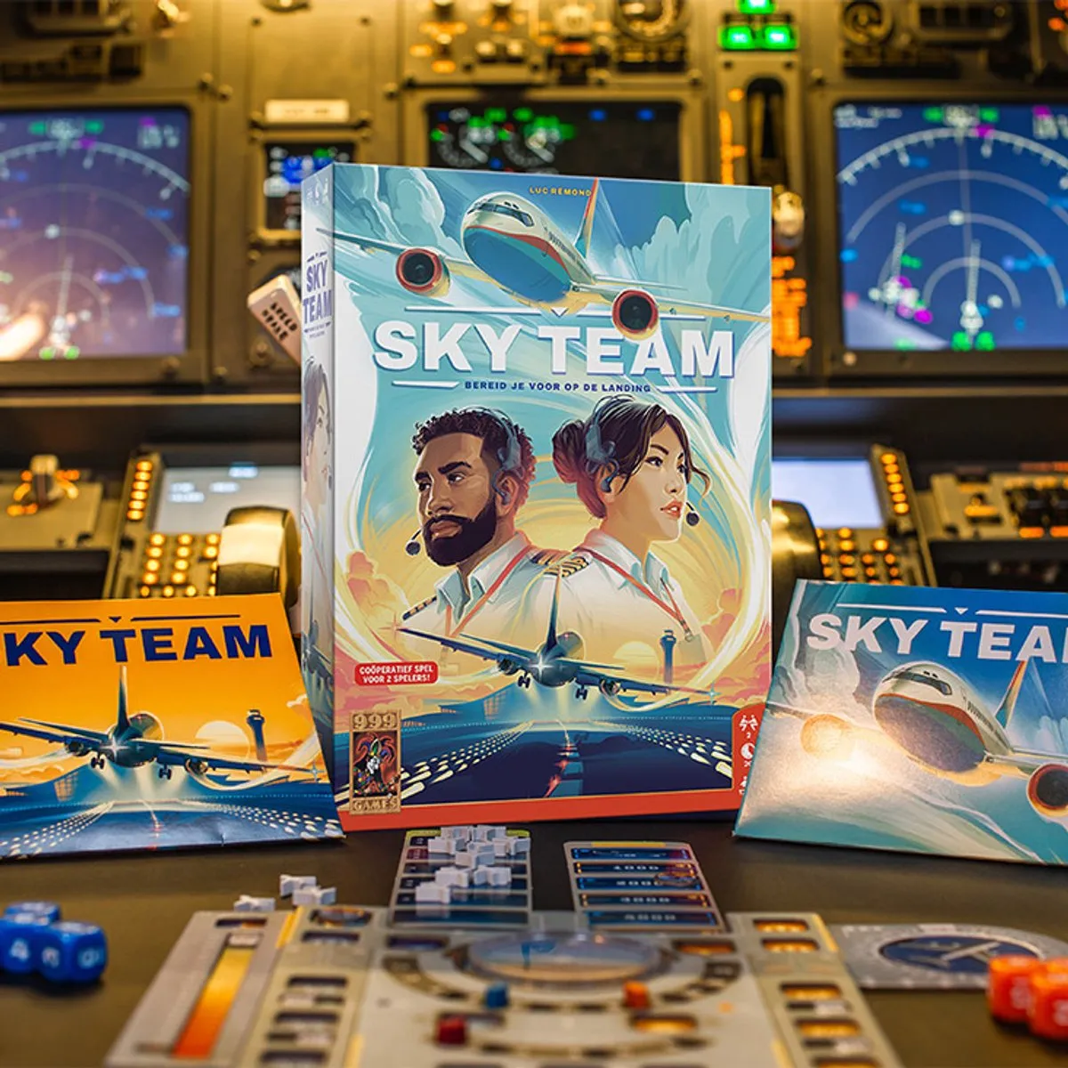 999 Games Sky Team Bordspel - 2 Spelers - Coöperatief - NL