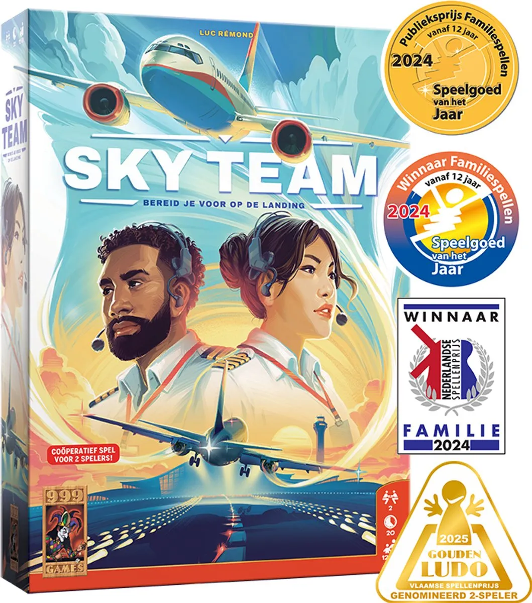 999 Games Sky Team Bordspel - 2 Spelers - Coöperatief - NL