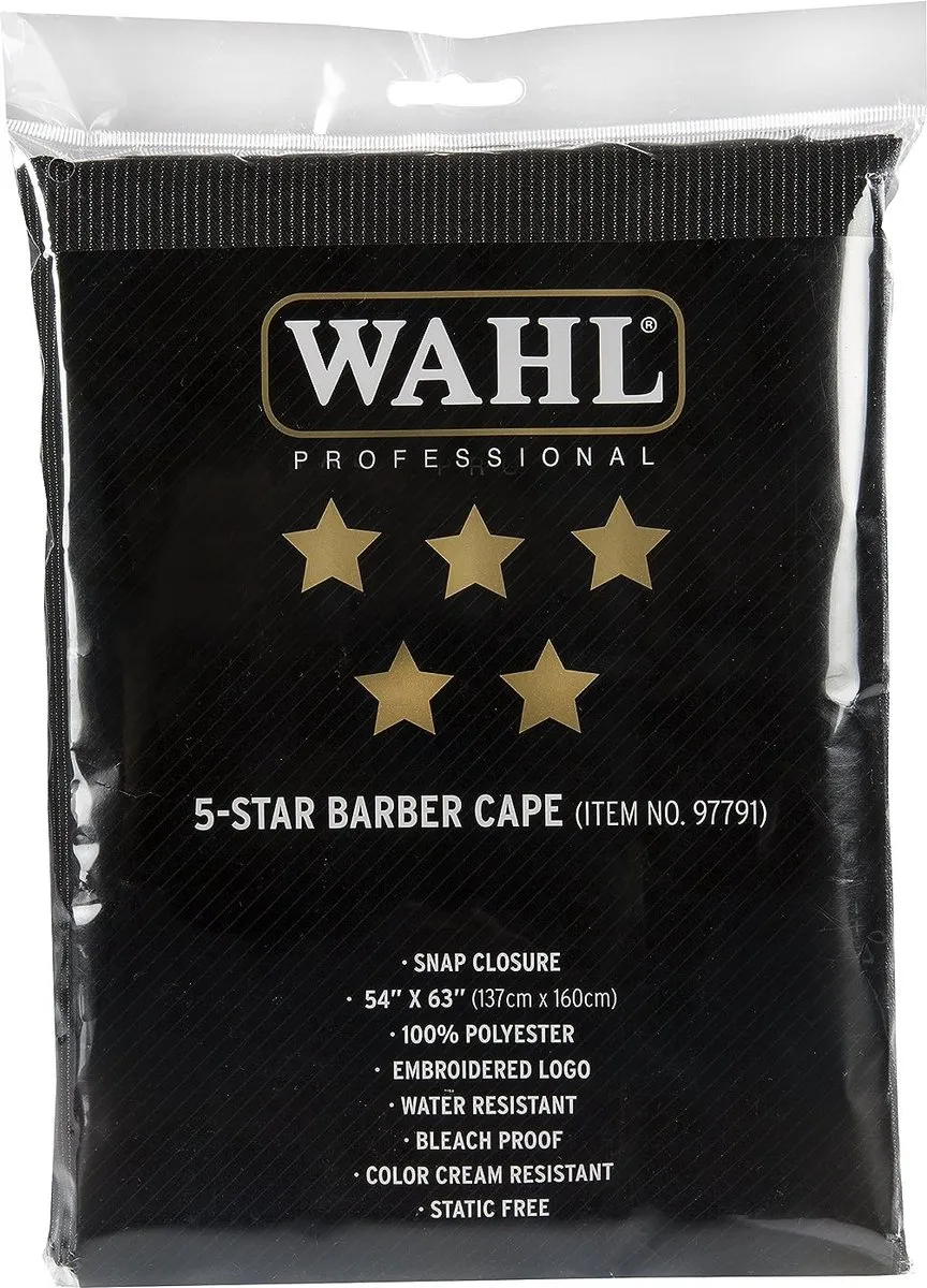 Wahl Barber Cape 5 Star Kapmantel - 1 Stuks - afbeelding 6 van 6