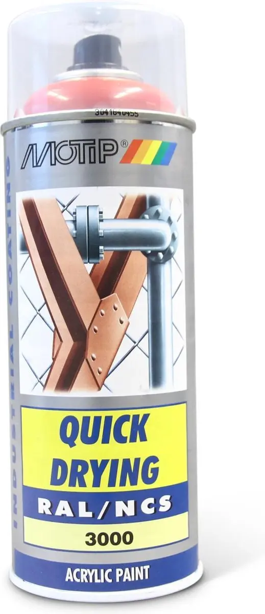 Motip Acrylverf RAL 3000 Vuurrood 400ml