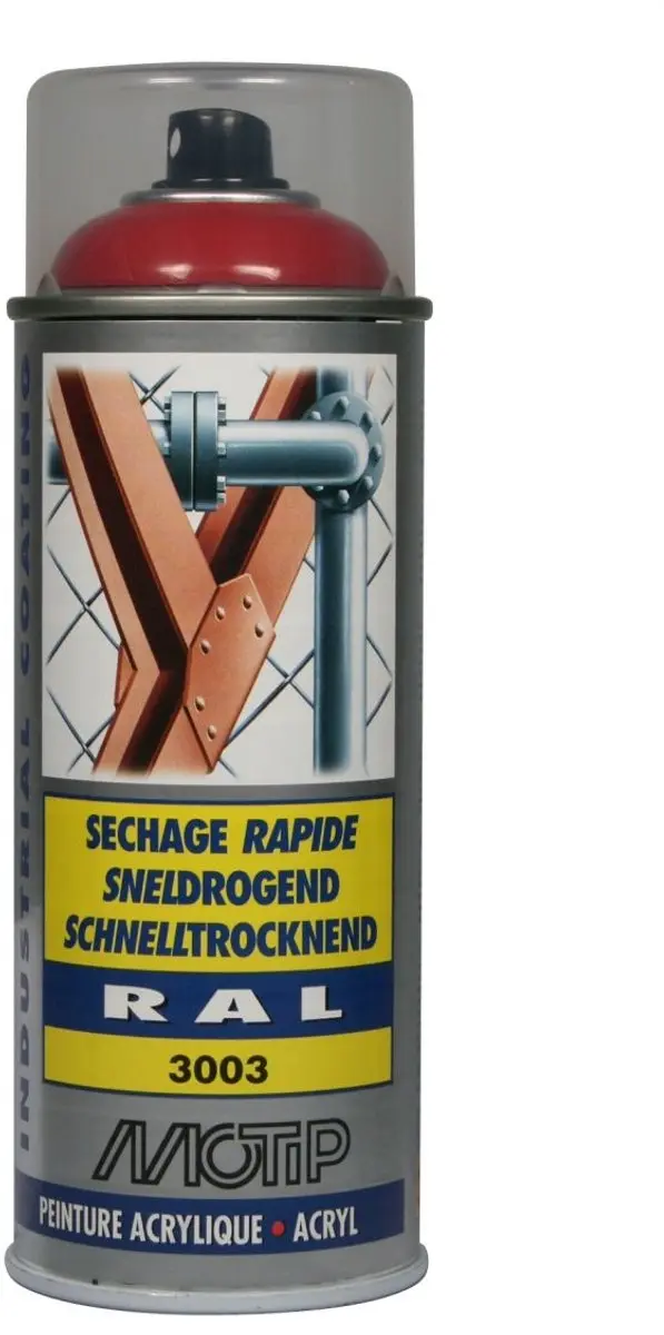 Motip Acrylverf RAL 3000 Vuurrood 400ml
