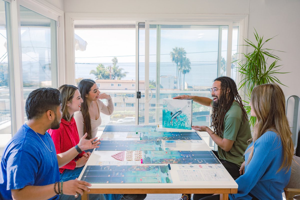 999 Games - Finspan - Bordspel - Prachtig vormgegeven - Ook voor 1 speler - Gezelschapsspel