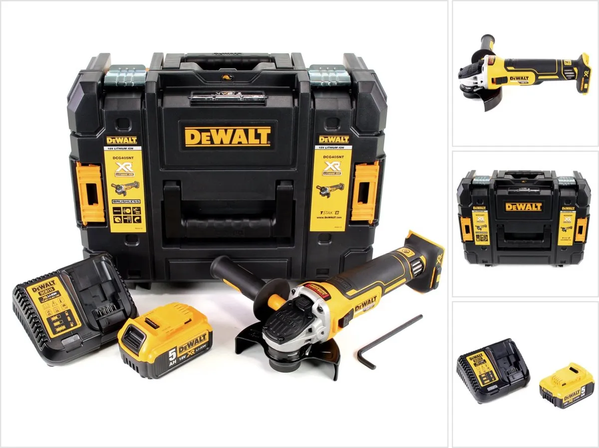 DeWalt DCG 405 P1 Haakse Slijper 18V 125mm