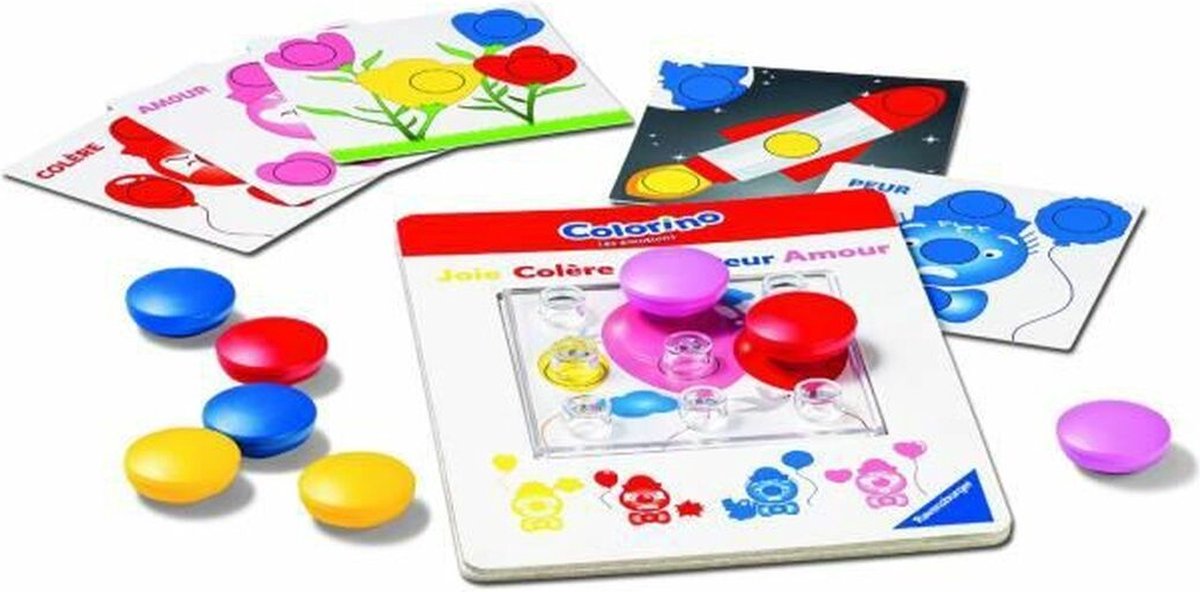 Educatief spel voor kinderen Ravensburger Colorino - Emotions Geel Roze (Frans) (FR)