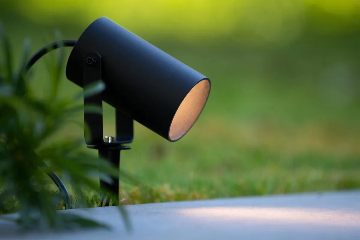 Lucide Taylor Tuinspot Ø10cm GU10 - IP65 - Zwart