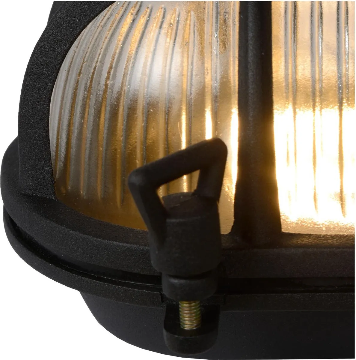 Lucide Dudley Wandlamp E27 IP65 - Zwart