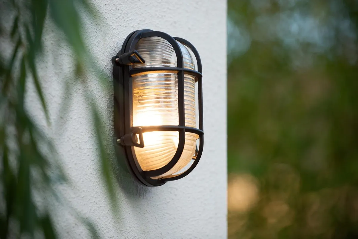 Lucide Dudley Wandlamp E27 IP65 - Zwart - afbeelding 6 van 6