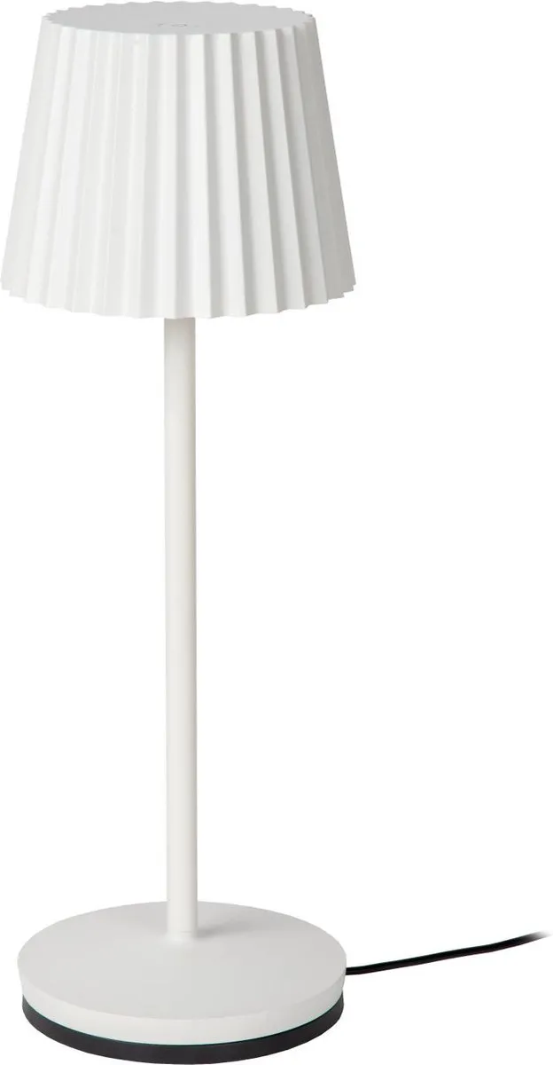 Lucide Justine Oplaadbare Tafellamp - Wit - IP54 - 2700K