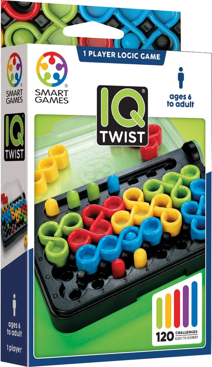 SmartGames IQ Twist SG 488 Denkpuzzel - 120 Opdrachten