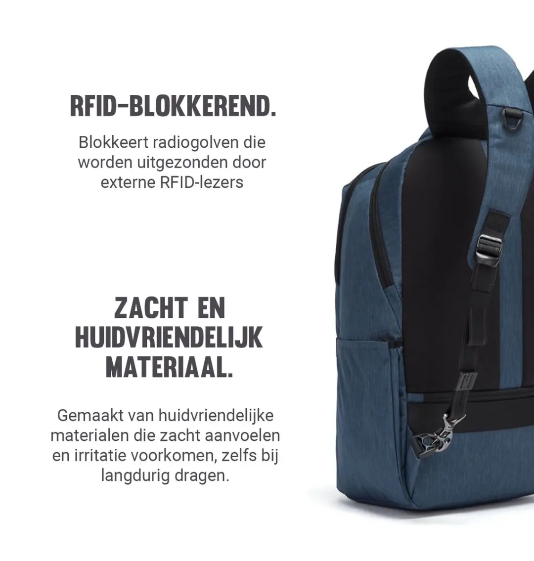 Pacsafe Metrosafe X 30645646 Rugzak 25L - RFID-blokkerend - Blauw