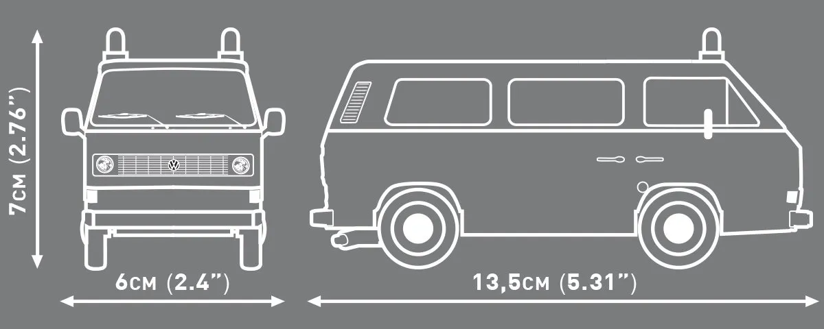 Cobi VW T3 Brandweer 24635 - 240 Stukken - Rood