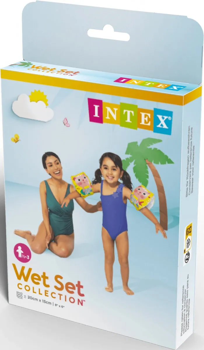 Intex Happy Kitten Zwemarmbandjes 6-36 maanden - Multicolor