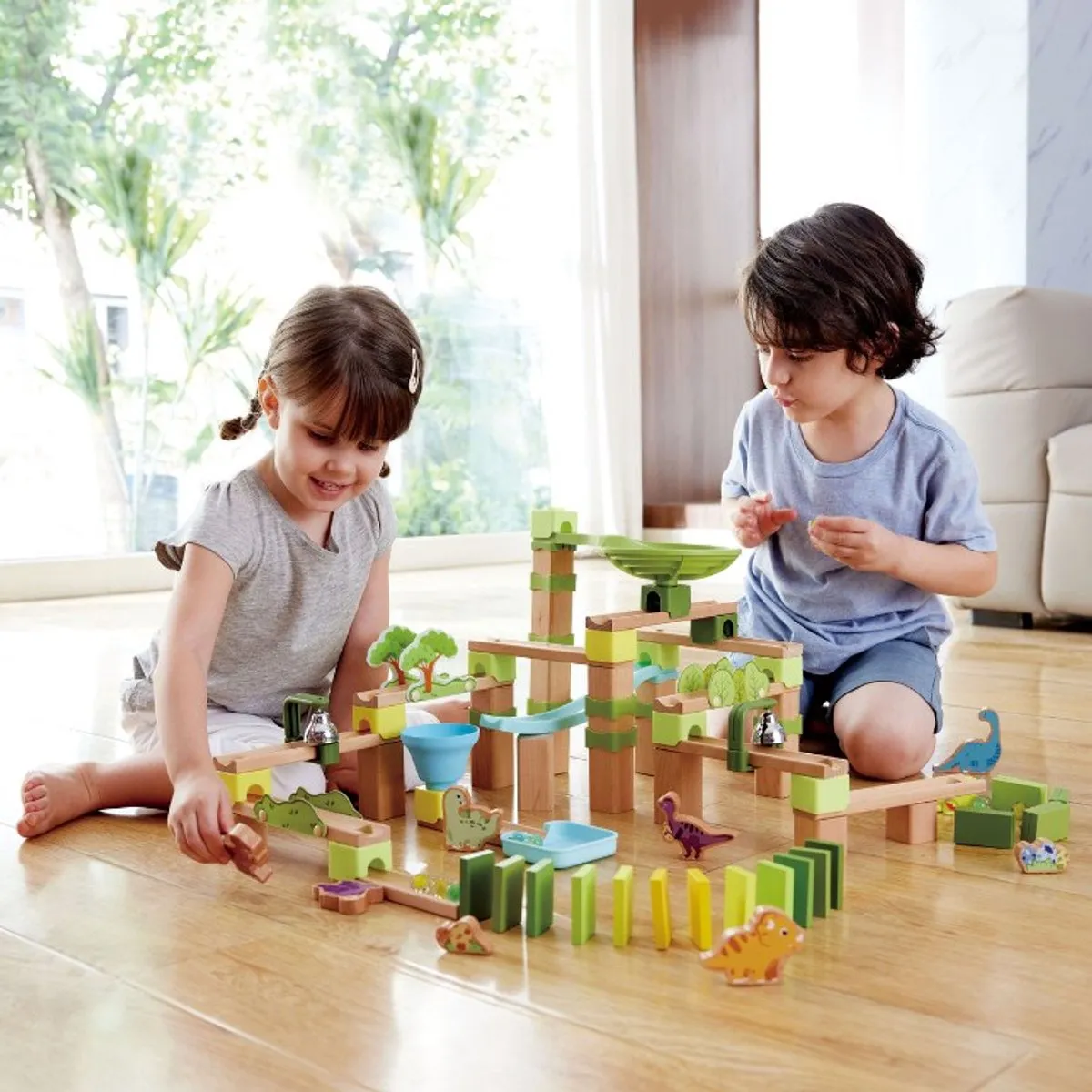 Hape Dino Adventure Knikkerbaan - 131 Stuks