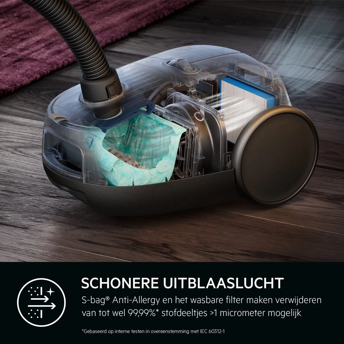 AEG AB61H6SW Stofzuiger 6000 Allergy - 650W - Hepa 14