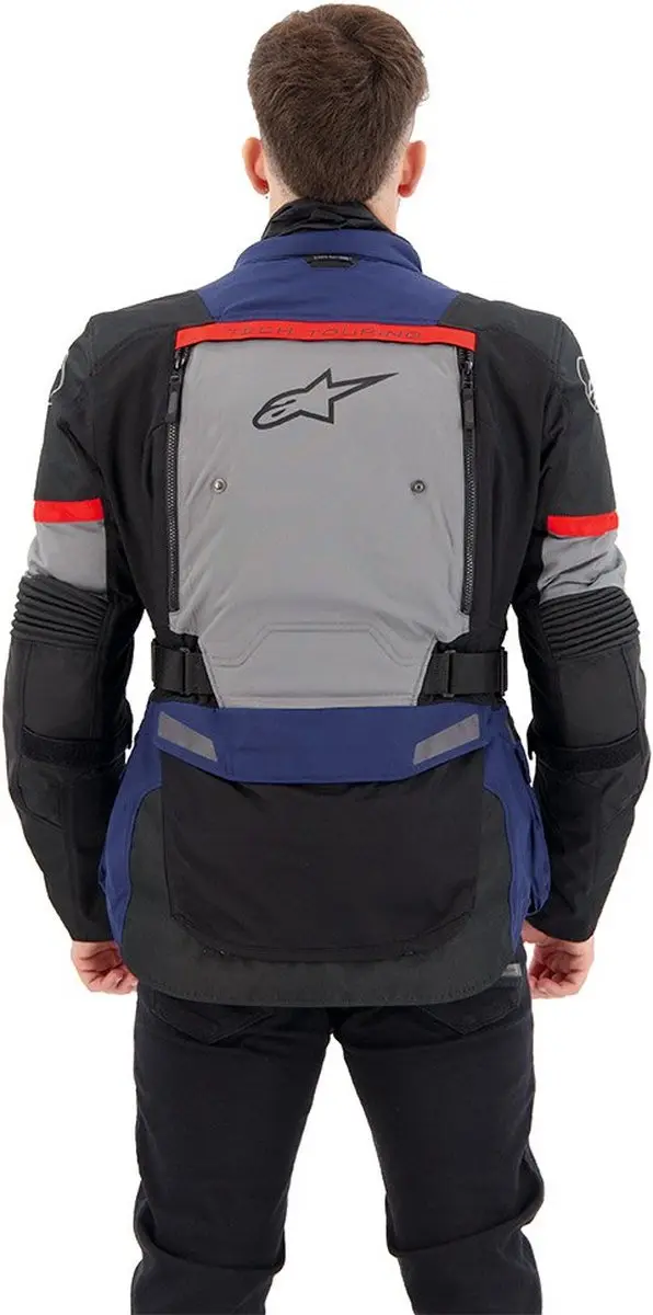 Alpinestars Bogotá Pro Drystar Jas - 2XL - Donkerblauw/Zwart/Rood