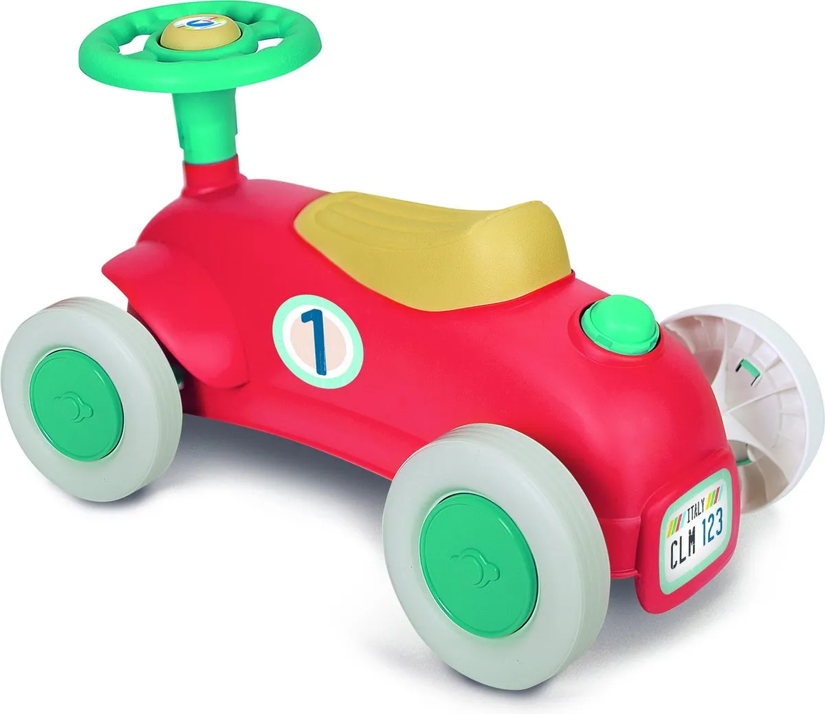 Clementoni Mijn Eerste Loopauto Speelgoedauto 12-36 maanden - Rood/ Groen