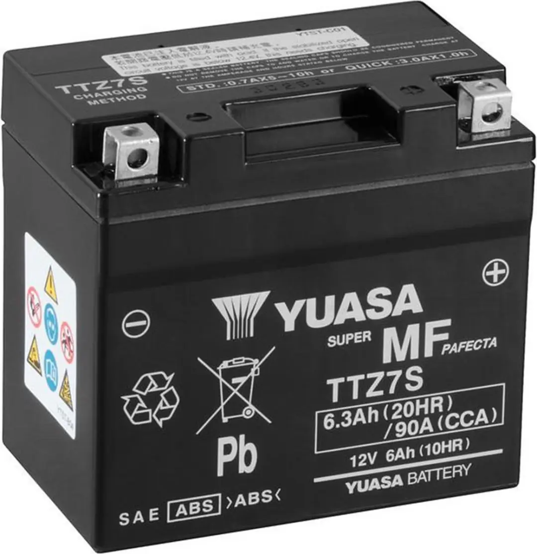Yuasa YTZ7S AGM Accu 12V 6Ah - Piaggio